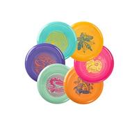 Wham-O Frisbee Pack de 6 Disques Volants, 22.86cm Enfants 5 Ans et Plus, 70g