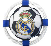 Frisbee pour Chien avec Corde Real Madrid - Jouet interactif Officiel, Design Exclusif du Club, idéal pour l'exercice, Le Mordre et Le Jeu, résistant