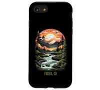Frisco Colorado USA Scenic Mountain Sunset Style Vintage Coque pour iPhone SE (2020) / 7/8