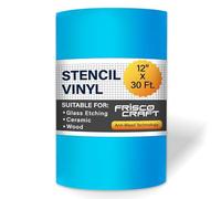 FRISCO CRAFT Film de masquage en vinyle - Compatible avec machine Cricut, Silhouette, Cameo - Feuille de vinyle amovible - Facile à utiliser, sans résidus, multifonction (30,5 cm x 9,1 m)