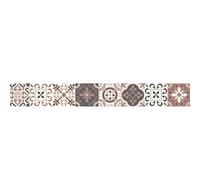 Frise adhésive 15cm x 300cm - BORGATELLA Tomette, Orangé