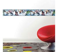 Frise Adhésive Avengers, Bleu, Rouge, 15.24 cm x 4.57 m