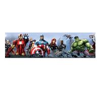 Frise adhésive murale - SUPER HEROS - Avengers - Multicolore - 14 cm de large - 5 mètres de long