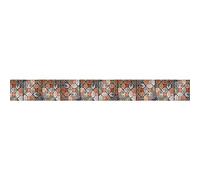Frise adhésive Tomettes Anciennes Heidal, motif géométrique, 5 cm x 300 cm, décor intérieur autocollant pour murs et sols.