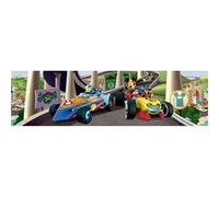 Frise auto-adhésive Mickey Mouse Mickey et Donald fond la course de Disney 14CM X 5M Multicolore G