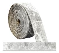 Frise autocollante 3D, 10 m x 8 cm x 5 mm, moulures murales, décoratives, autocollantes, étanches, bordure murale, rouleau de garniture, pour coins, lignes, plafonds, décoration de plafond, gris