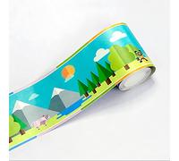 Frise de papier peint auto-adhésive en PVC pour décoration murale - Pour chambre d'enfant, salle de classe ou salle de jeux