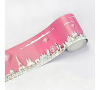 Frise de papier peint autocollant pour décoration murale, bordure de papier peint autocollante, bordure de sol en PVC, décoration d'intérieur pour chambre d'enfant, salle de classe ou salle de jeux -