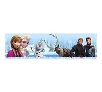 Frise La Reine Des neiges Disney Elsa, Anna, Olaf, Sven et Kristoff sur fond de neige G
