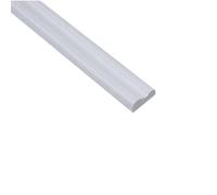 Frise murale adhesive Bandes décoratives auto-adhésives élégantes en forme de cadre photo, garniture Flexible à décoller et coller for armoire meubles au sol mural pour Maison(White W-23mm L-1M)