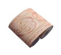 Frise Murale Adhesive Bricolage gaufrage mur bordure autocollants vinyle étanche décor à la maison auto-adhésif papier peint pied taille ligne autocollant cuisine décoration(Orange swallowtail)