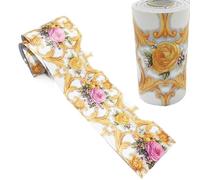 Frise Murale Autocollant 10M auto-adhésif Totem Floral autocollant mural taille ligne papier peint frontières autocollants bricolage décor à la maison carreaux de verre décoration papiers Pour Chambre