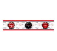 Frise murale Cars Race Track Disney - Rouge et Noir - 5m x 14cm - Autonomie 60 min