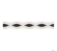 Livingwalls Frise murale autocollante Stick Ups Grisaille noir/blanc 5 m x 0,05 m 282217
