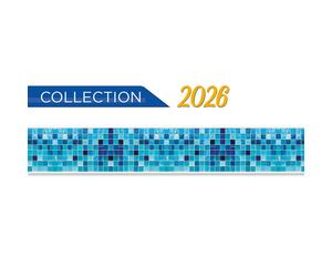 Frise piscine auto-collante Océane 14 cm x 5 m