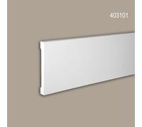 Frise Profhome 403101 Profil de façade Moulure décorative Moulure décorative design moderne blanc 2 m