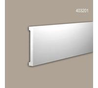 Frise Profhome 403201 Profil de façade Moulure décorative Moulure décorative design moderne blanc 2 m