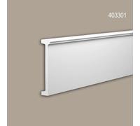 Frise Profhome 403301 Profil de façade Moulure décorative Moulure décorative design moderne blanc 2 m