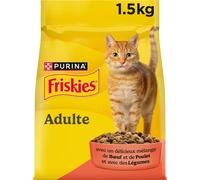 Friskies 5 Promesses Croquettes pour Chat Adulte d'Intérieur - 1,5 kg