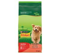 Friskies Active, aliments pour chiens adultes au bœuf et aux légumes, 15 kg
