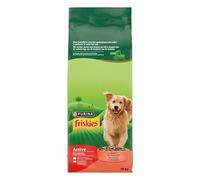 FRISKIES | Active | Chien | Croquettes 100% complètes et équilibrées pour Chien Adulte | au Boeuf | Aide à Maintenir Un Niveau d'énergie élevé | Sac | 18 KG