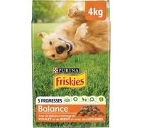FRISKIES - Balance - au Poulet - 4kg - Croquettes pour Chien Adulte - Lot de 4