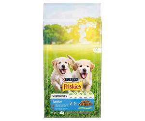 FRISKIES Junior Poulet, lait & légumes, croquettes pour chiot 8 kg