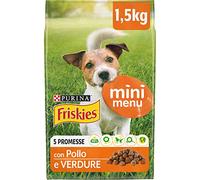 Friskies PURINA Croquettes Chien Vitafit Mini Menu < 10 kg avec Poulet et légumes, 6 boîtes de 1,5 kg chacune, Poids Total 9 kg