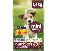Friskies Purina Vitafit Mini Menu Nutri Soft Nourriture pour Chien Adulte Bœuf 6 x 1,4 kg