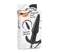 Frisky Smooth - plug anal vibrant - silicone noir