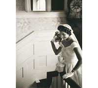 Frissell Portrait Jacqueline Kennedy Wedding JFK Bouquet Photo Premium Wall Art Canvas Print 18X24 Inch Photographier mur