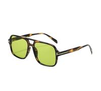 frissin Lunettes de soleil rétro à double faisceau riz, lunettes de soleil haut de gamme, lunettes de soleil anti-ultraviolets, C3.