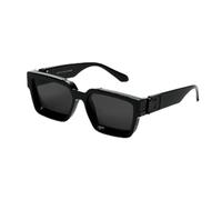 frissin Lunettes de soleil rétro noires Millionaire Shades de luxe pour hommes, lunettes de soleil carrées célèbres pour homme et femme, Noir (Small)