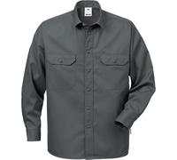 Fristads Chemise en coton manches longues 720 BKS Gris foncé 3XL