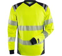 Fristads Flamestat T-shirt haute visibilité manches longues cl. 3 7359 TFL jaune haute visibilité/marine L