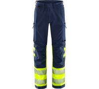 Fristads Pantalon stretch High Vis Green cl. 1 2647 GSTP Jaune de sécurité/Marine C154