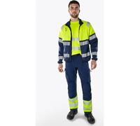 Fristads Pantalon stretch High Vis Green Cl. 1 2647 GSTP Jaune de sécurité/Noir D92