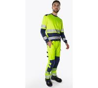 Fristads Pantalon stretch High Vis Green cl. 2 2645 GSTP Haute visibilité orange/marine D100