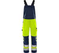 Fristads Salopette haute visibilité Green Cl. 2 1030 GPLU jaune de sécurité/marine C150