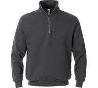 Fristads Sweat-shirt zippé Acode 1737 SWB gris foncé 3XL