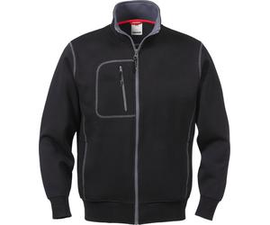 Fristads Sweat-shirt zippé Acode Veste de sweat 1747 DF Noir L