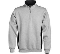 Fristads Sweatshirt mit halbem Zipper Acode Sweatshirt zippé 1705 DF GrisMélange M