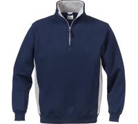 Fristads Sweatshirt mit halbem Zipper Acode Sweatshirt zippé 1705 DF marine/gris foncé XS