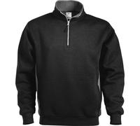 Fristads Sweatshirt mit halbem Zipper Acode Sweatshirt zippé 1705 DF Noir 3XL