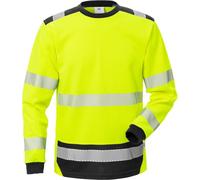 Fristads T-shirt de sécurité haute visibilité T-shirt manches longues KL. 3 7724 THV Haute visibilité-Jaune/Noir XS