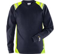 Fristads T-shirt femme Flamestat, la 7358 ATS Marine/Vigilance-Jaune L