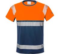 Fristads T-shirt haute visibilité T-shirt, cl. 1 7518 THV haute visibilité orange/marine XL