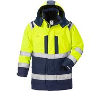 Fristads Veste de sécurité High Vis Airtech® 3in1 Parka Kl. 3 4036 GTT Jaune de sécurité/Marine S