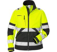 Fristads Veste de sécurité Softshell haute visibilité pour femmes Cl. 2 4183 WYH jaune/noir de sécurité XS