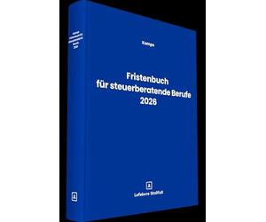 Fristenbuch für steuerberatende Berufe 2026